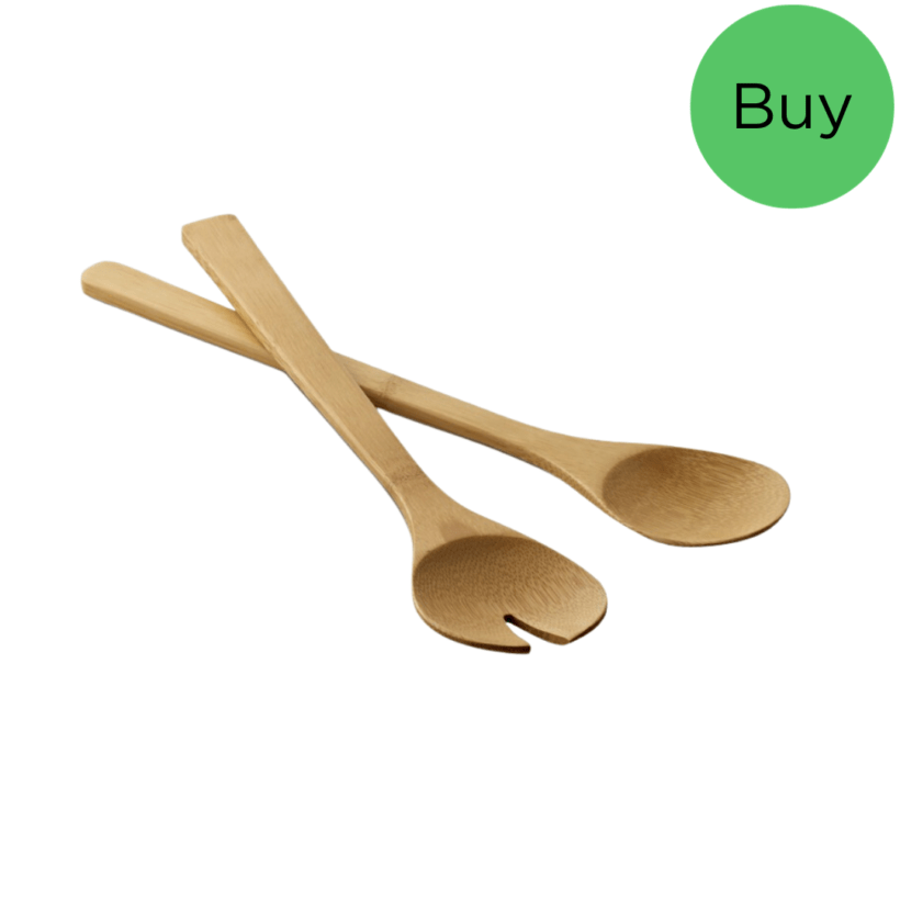 Indian Queens Set of 2 Bamboo salad servers Product Code GP93969