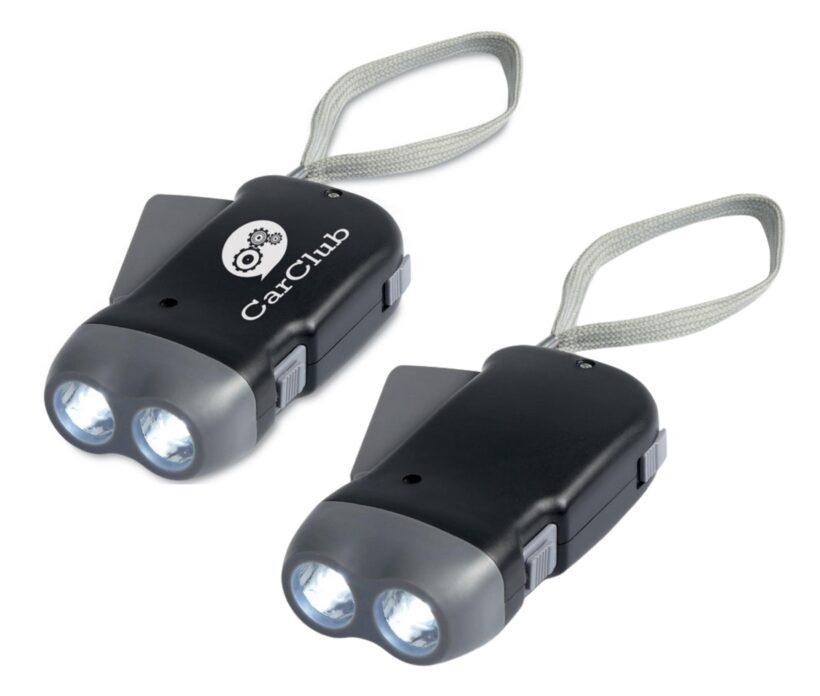 Porthcothan Bay 2 LED ABS dynamo torches . 3 AG10 batteries included Product Code GPMO8235-03