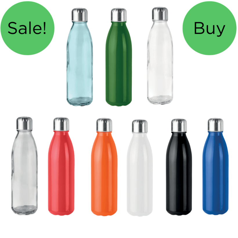 Mullion Cove Glass Drinking Bottles GP9800