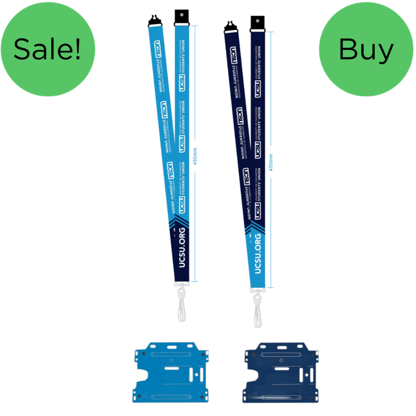 Tregony flat polyester lanyards with rigid ID card holders (attached) GPFPLCH Tregony flat polyester lanyards with rigid ID card holders (attached) GPFPLCH
