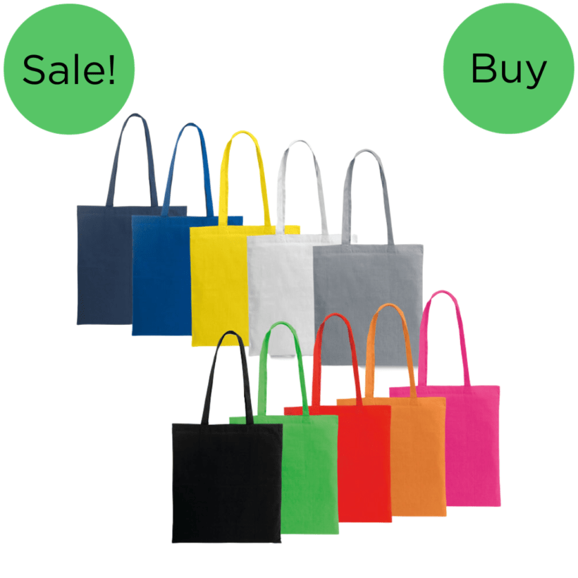 Troon Long Handle Cotton Shopper Bags
