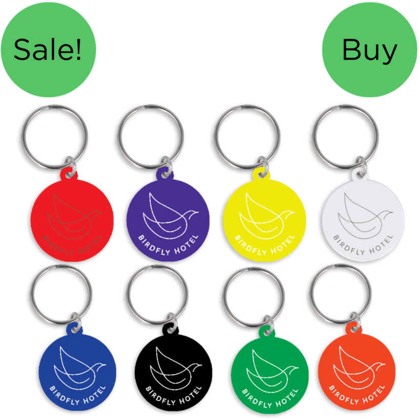 Gluvias Recycled 30mm Circle Keyrings GPCXKR30 Gluvias Recycled 30mm Circle Keyrings GPCXKR30