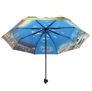 Manual open telescopic umbrella RPET Recycled