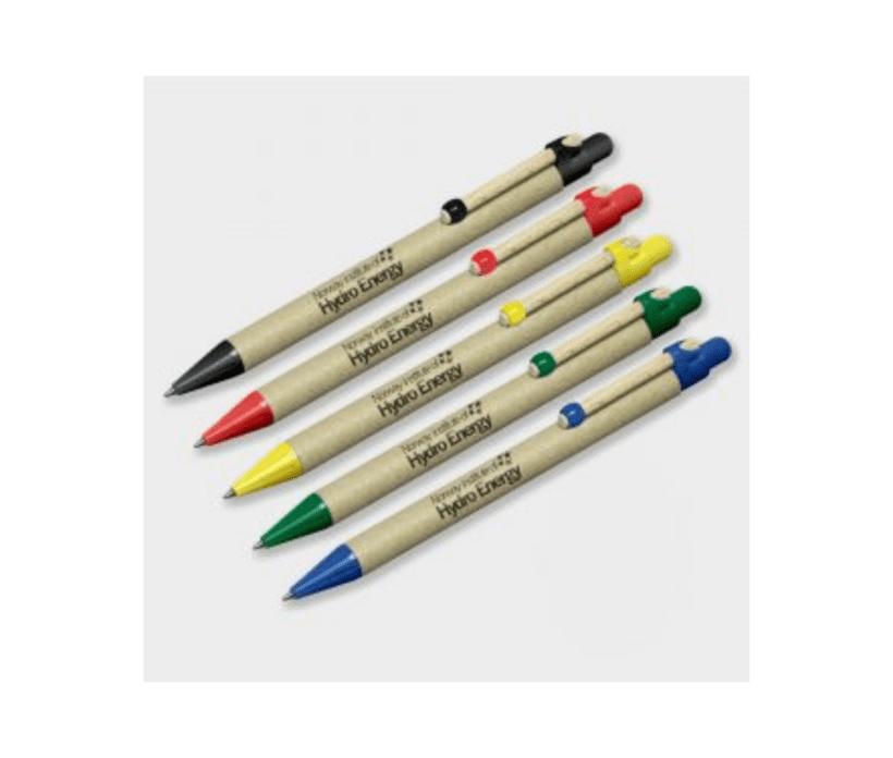 Gloweasy Green & Eco Storia Pens – Recycled Card with Round Clip
