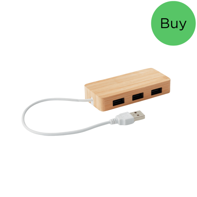 Beare Bamboo USB Port Hub Product Code GPMO9738-40