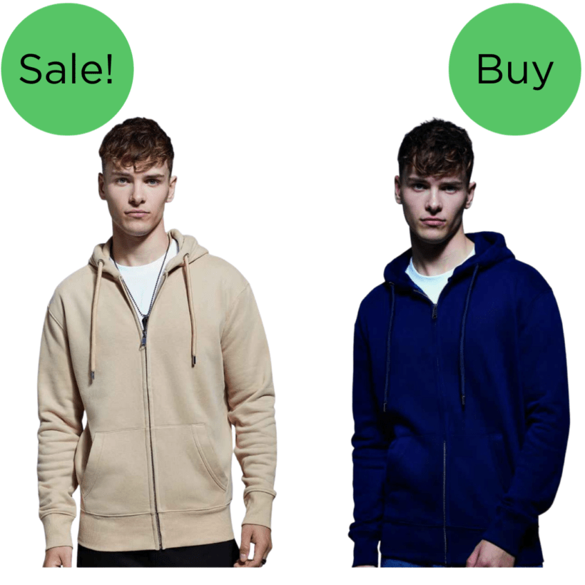 Anthem Organic Full Length Metal Zip Hoodies GPAM02 Anthem Organic Full Length Metal Zip Hoodies GPAM02