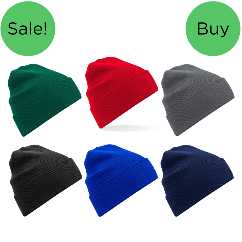 Beechfield Organic Cotton Original Cuffed Beanie Hats GLPBB45N
