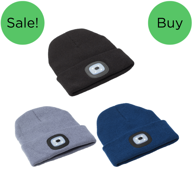 Wendron Acrylic Beanie Hat with COB light GPLEDIE8282